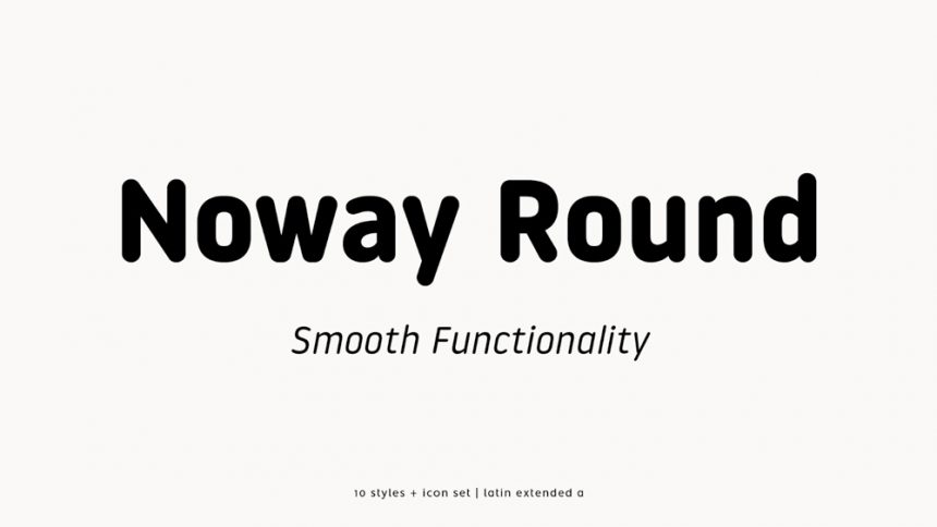 Noway Round Corporate Typeface