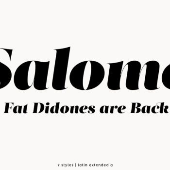 Salome Elegant Serif Typeface