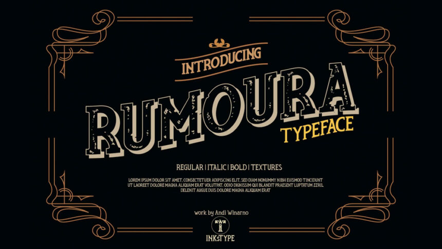 Rumoura Serif Retro Font