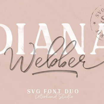 Diana Webber Font Duo SVG
